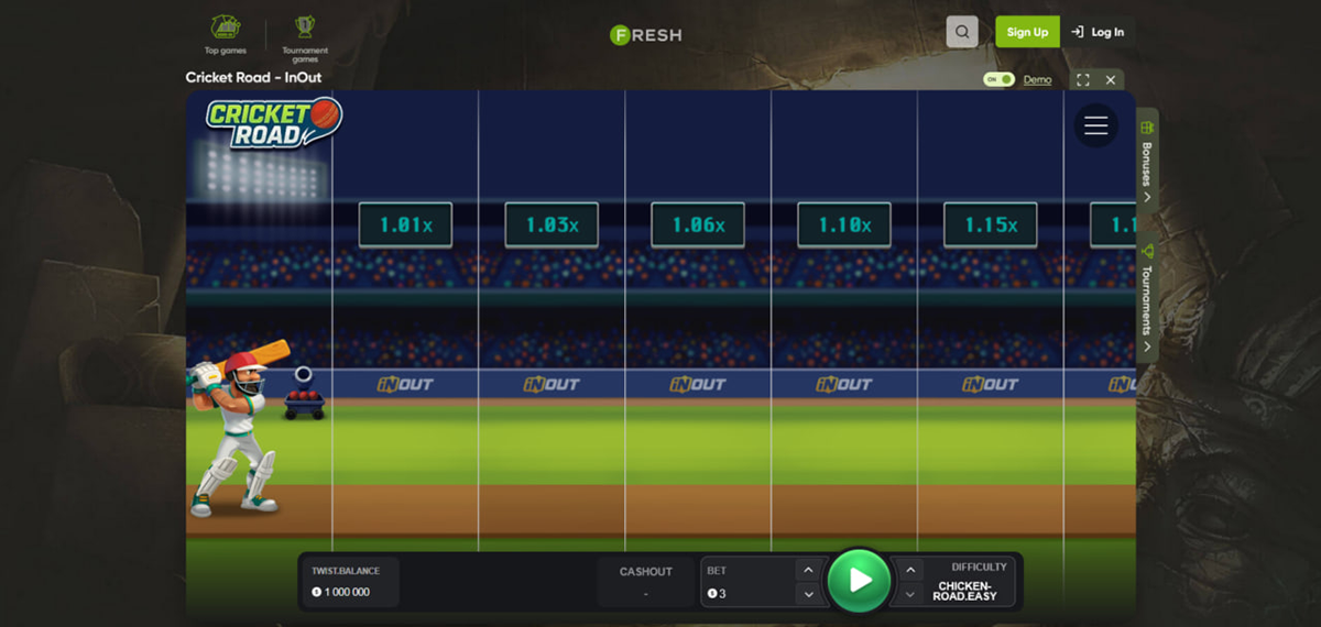 Cricket Road game overview and technical parameters by InOut Games