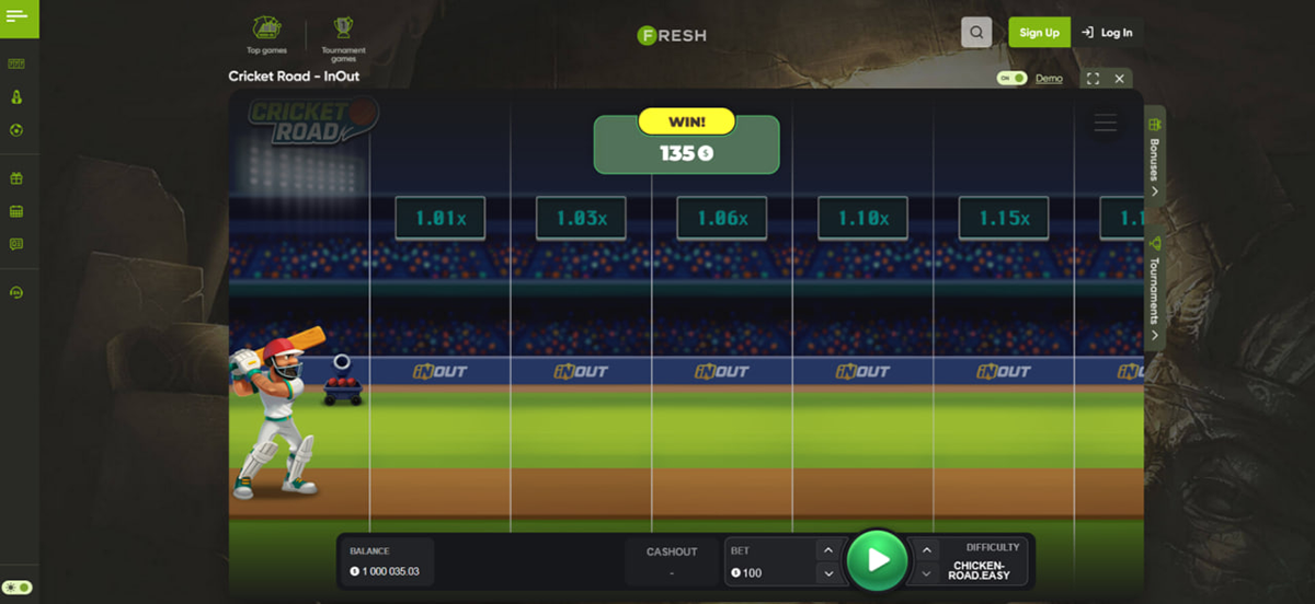 Possible strategies for the Cricket Road game and multiplier timing