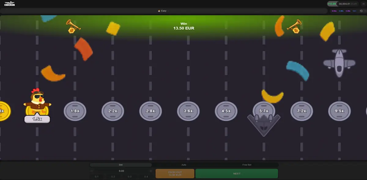 Chicken Pilot mobile gameplay in online casino browser Chicken Pilot mobile gameplay in online casino browser