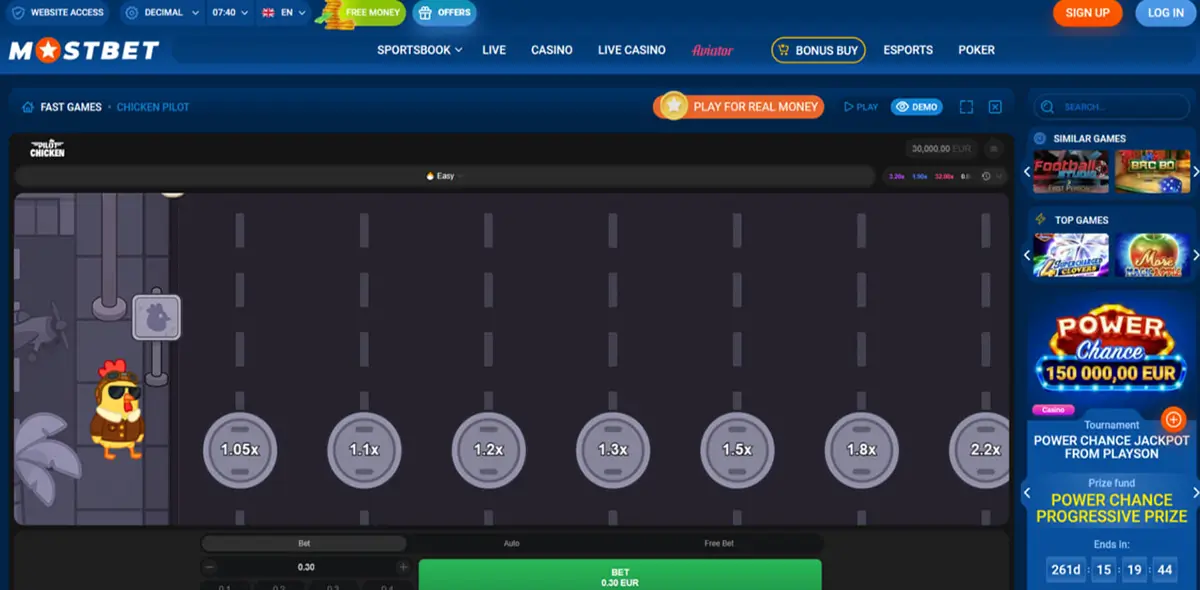 Chicken Pilot parameters with RTP, provider and game details Chicken Pilot parameters with RTP, provider and game details